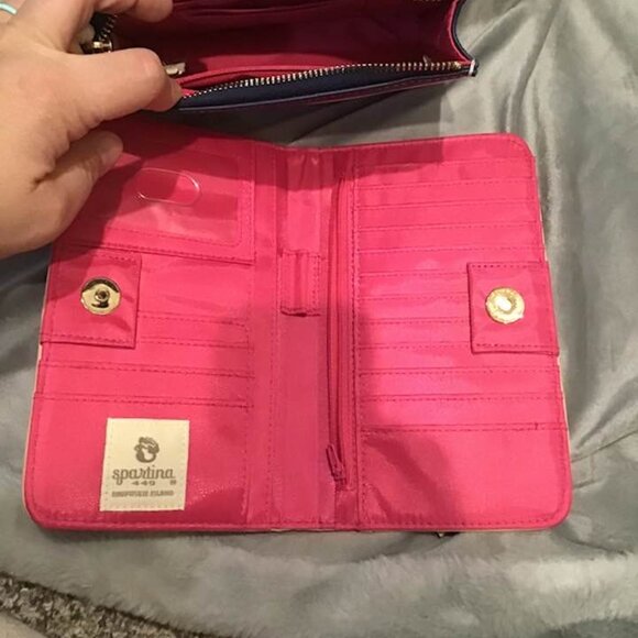 Spartina 449 Navy Stripe Tote Bag Set - Picture 11 of 11